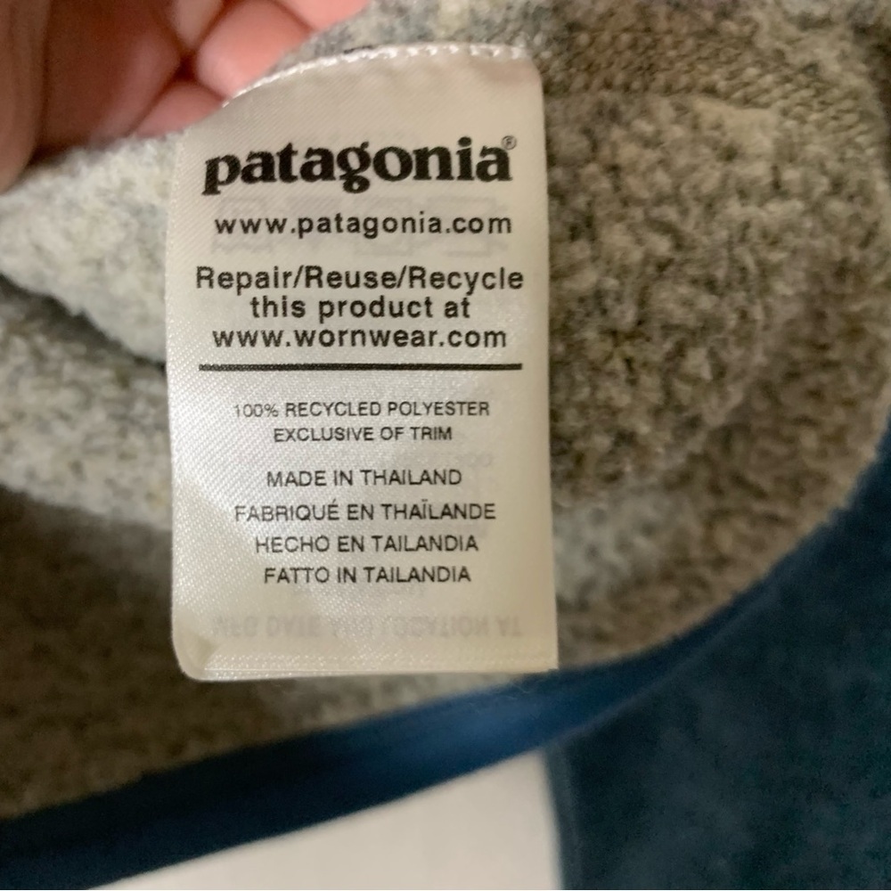 Patagonia Mens better sweater 1/4 zip up fleece sweater S - Picture 7 of 9